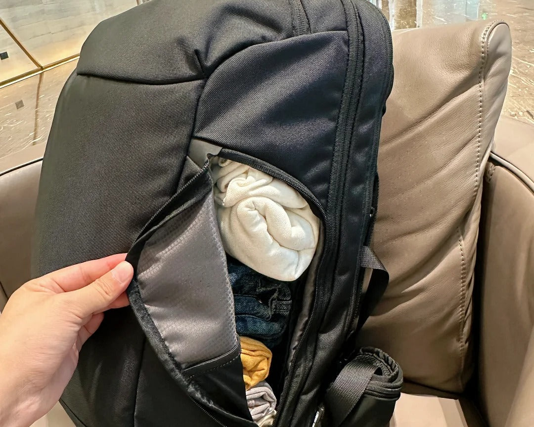 Let’s see what’s inside my A1 backpack.