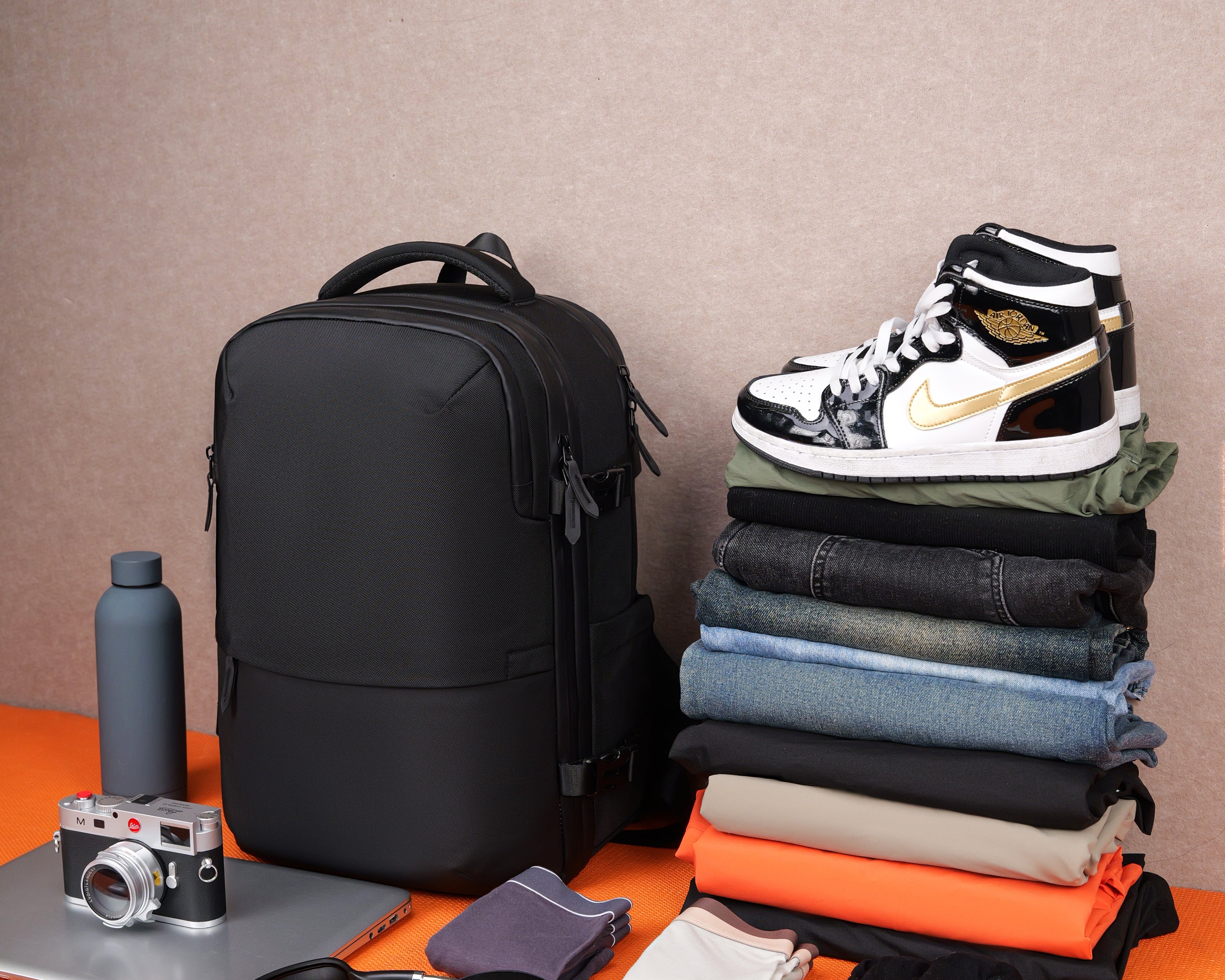 The Ultimate Travel Backpack for Men: Expandable with a Separate Shoe Compartment