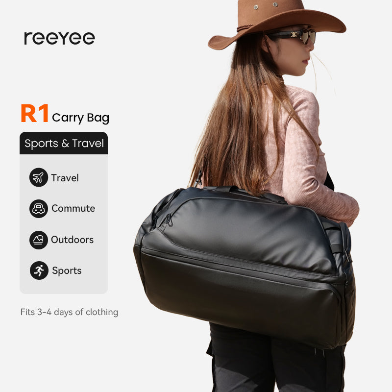 ReeYee R1 40L Cordura Travel Bag — 3-Way Carry , Business Trip Weekender