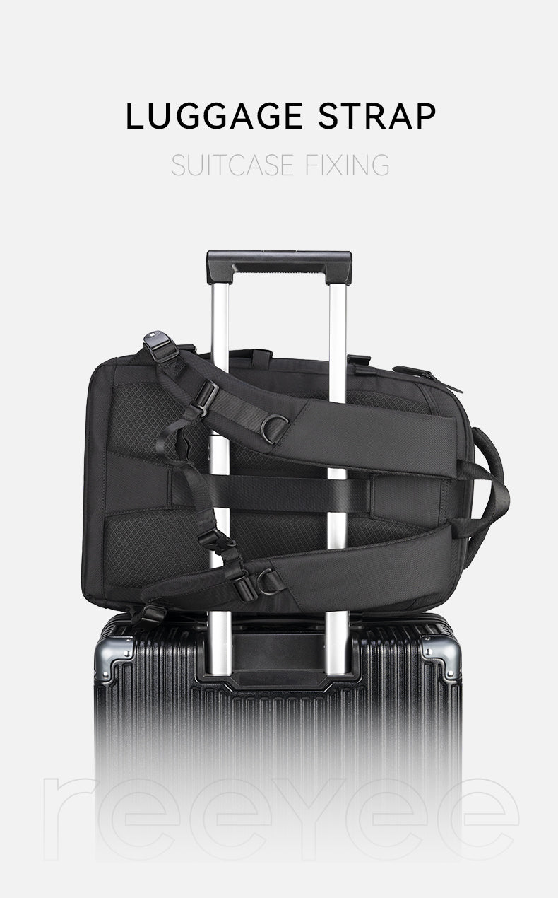 ReeYee H01 Black Hole 54L Expandable Backpack — With Built-in Automatic Vacuum Compression Bag