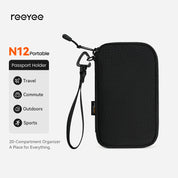 N12 1680D Ballistic Nylon Passport Holder – Compact Travel Wallet for Men