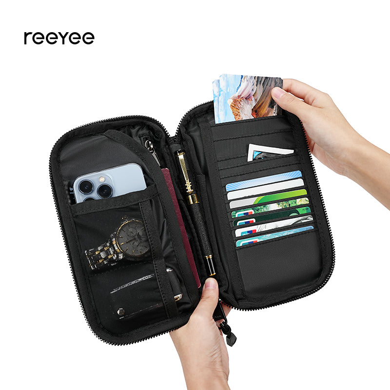 N12 1680D Ballistic Nylon Passport Holder – Compact Travel Wallet for Men