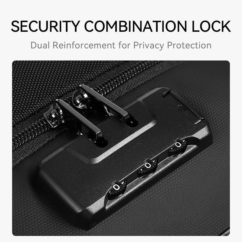 N6 Recycled Nylon Crossbody Bag – Anti-Theft Design, 3-Layer Storage, Fits 11-inch Tablet