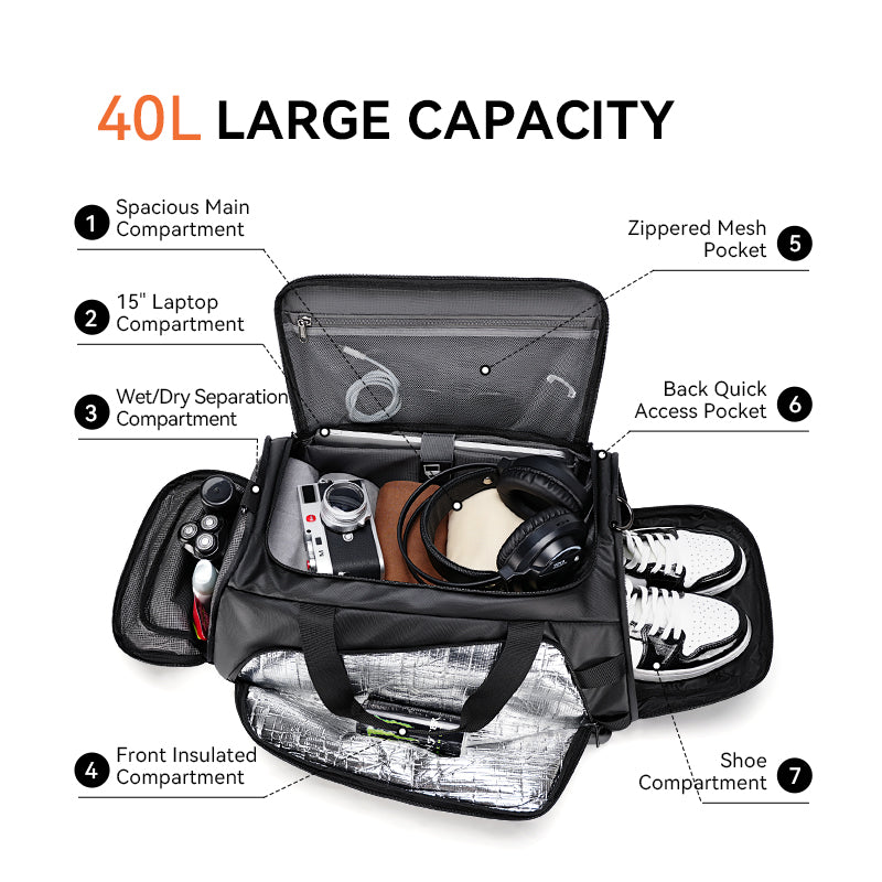 R1 Travel Bag – Cool Black Basic Edition