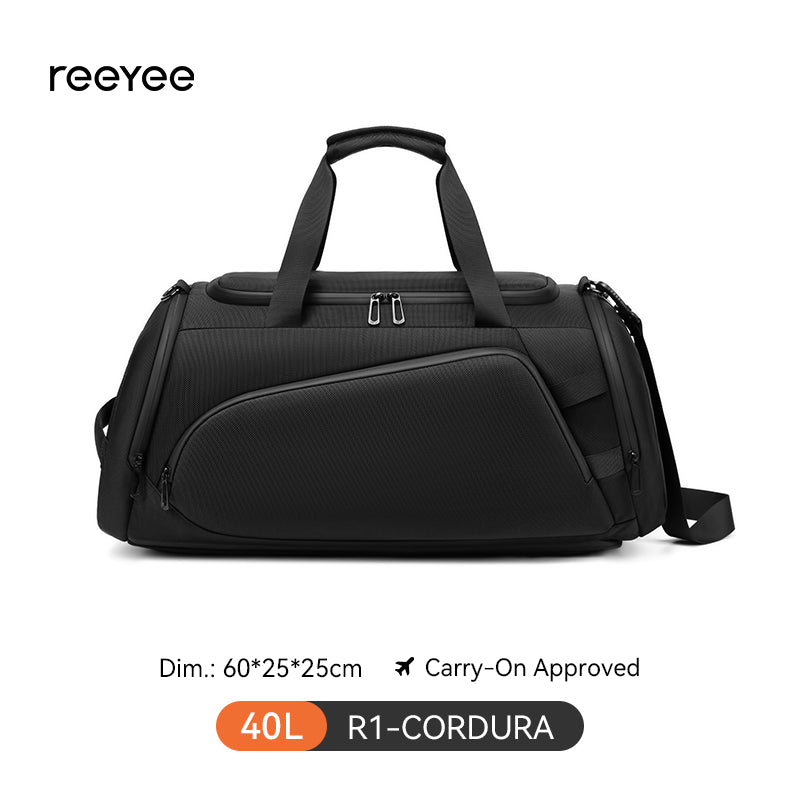 ReeYee R1 40L Cordura Travel Bag — 3-Way Carry , Business Trip Weekender