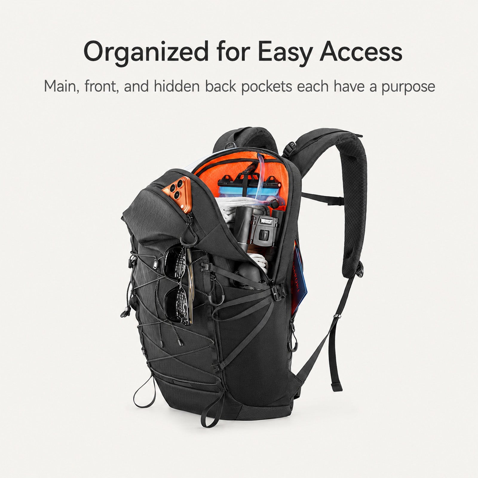 A3 26L Lightweight Hiking Backpack – Breathable & Versatile